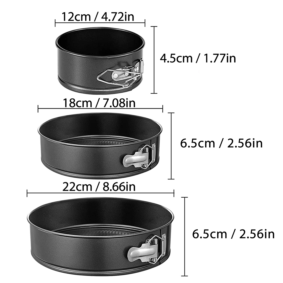 1PC, 3PCS Cake Pan Set, Round  - огляд і ціна Egg Waffle Pan