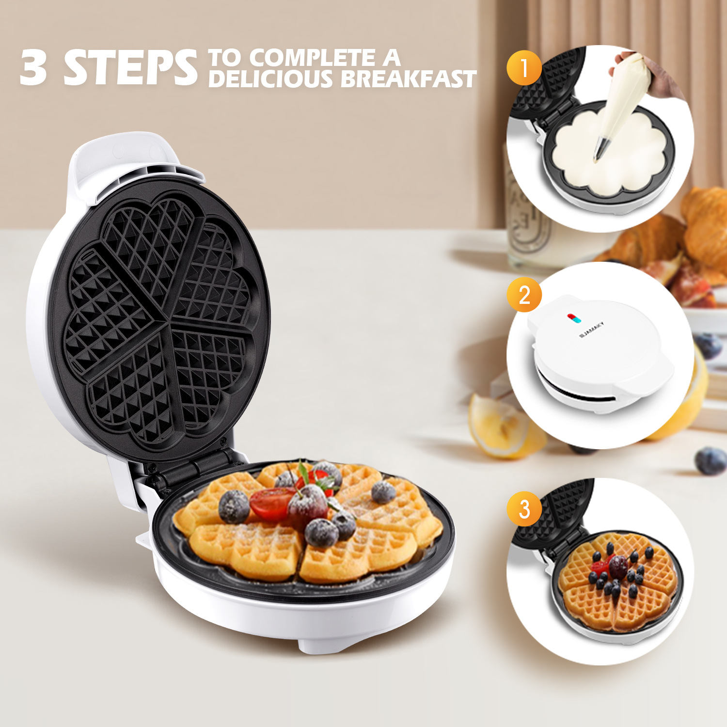 Breakfast Waffle Molds Egg Cak - огляд і ціна Egg Waffle Pan