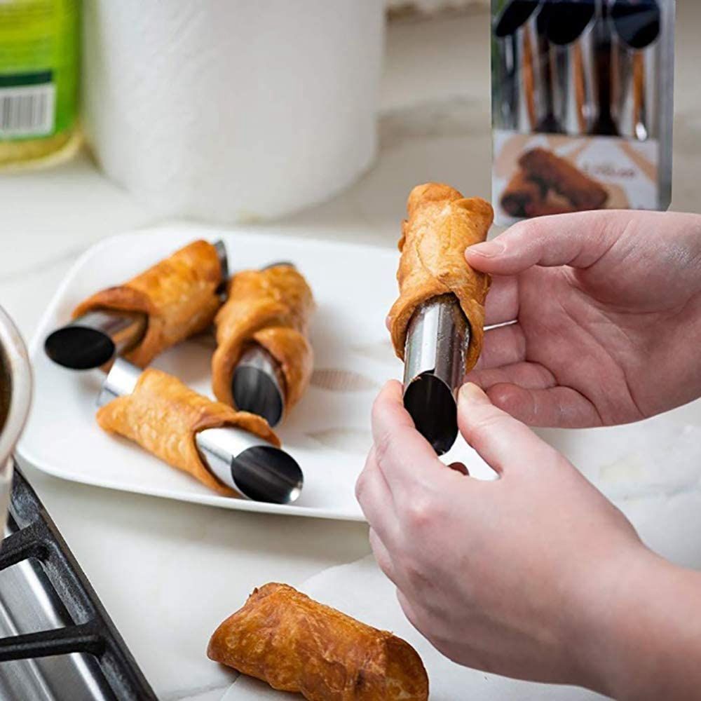 metal 6 pcs/set danish cannoli - огляд і ціна Danish Pancake Pan