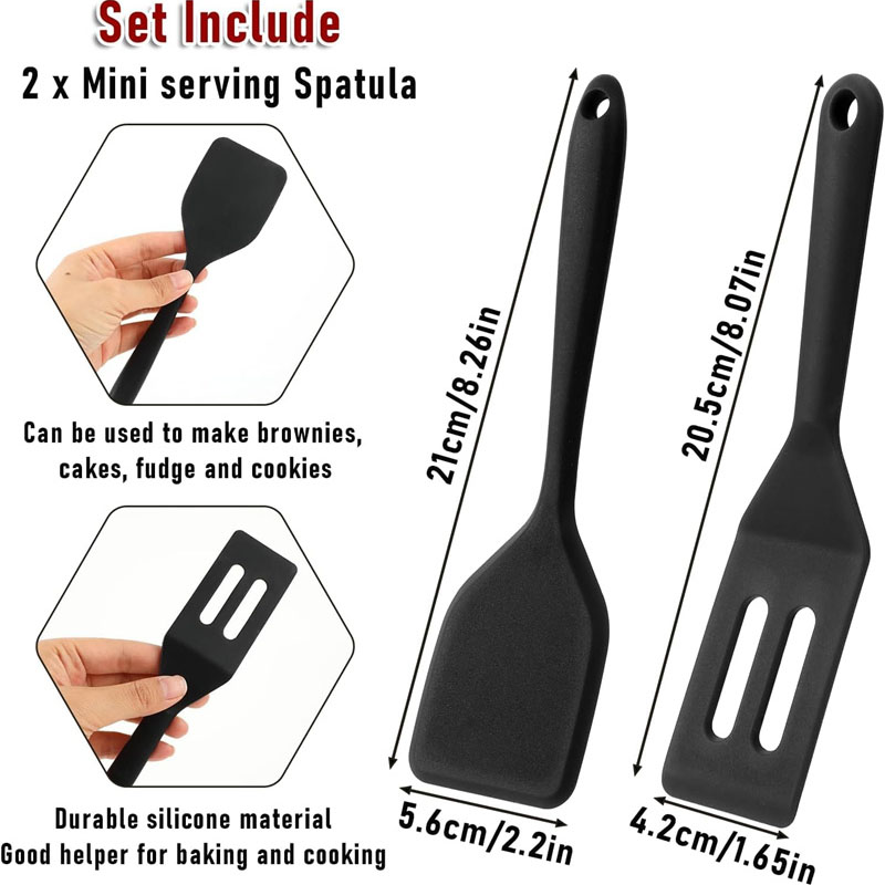 2pcs Mini Silicone Brownie Ser - огляд і ціна Okonomiyaki Spatula