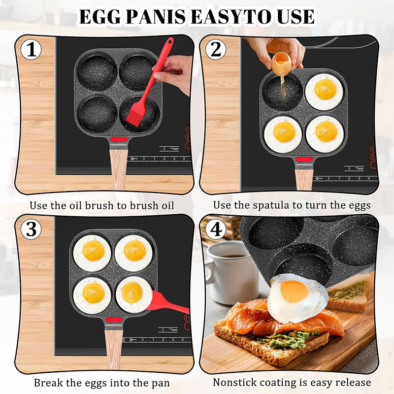 Deepened Egg Frying Pan with L - огляд і ціна Egg Waffle Pan